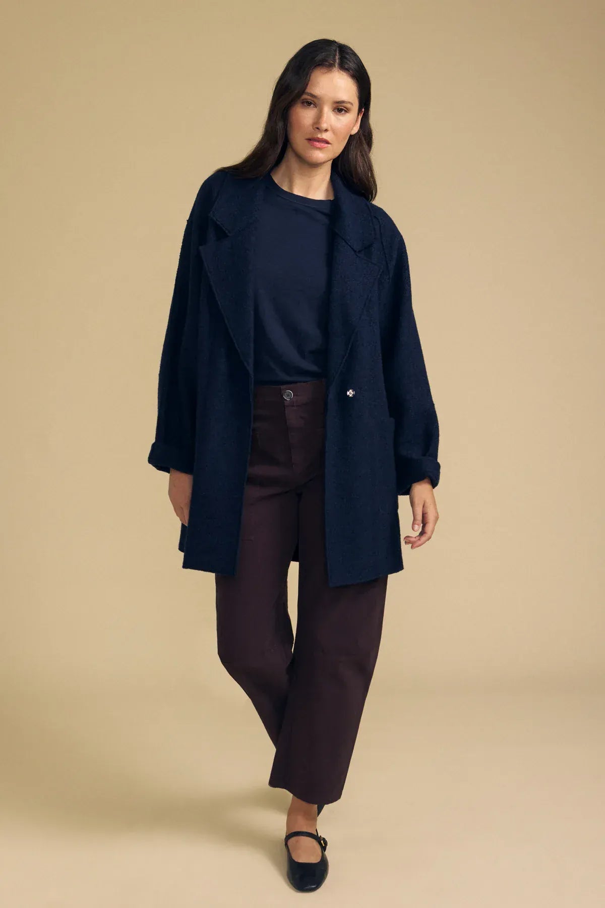 Velvet Coats & Jackets Velvet - Abby blazer in navy