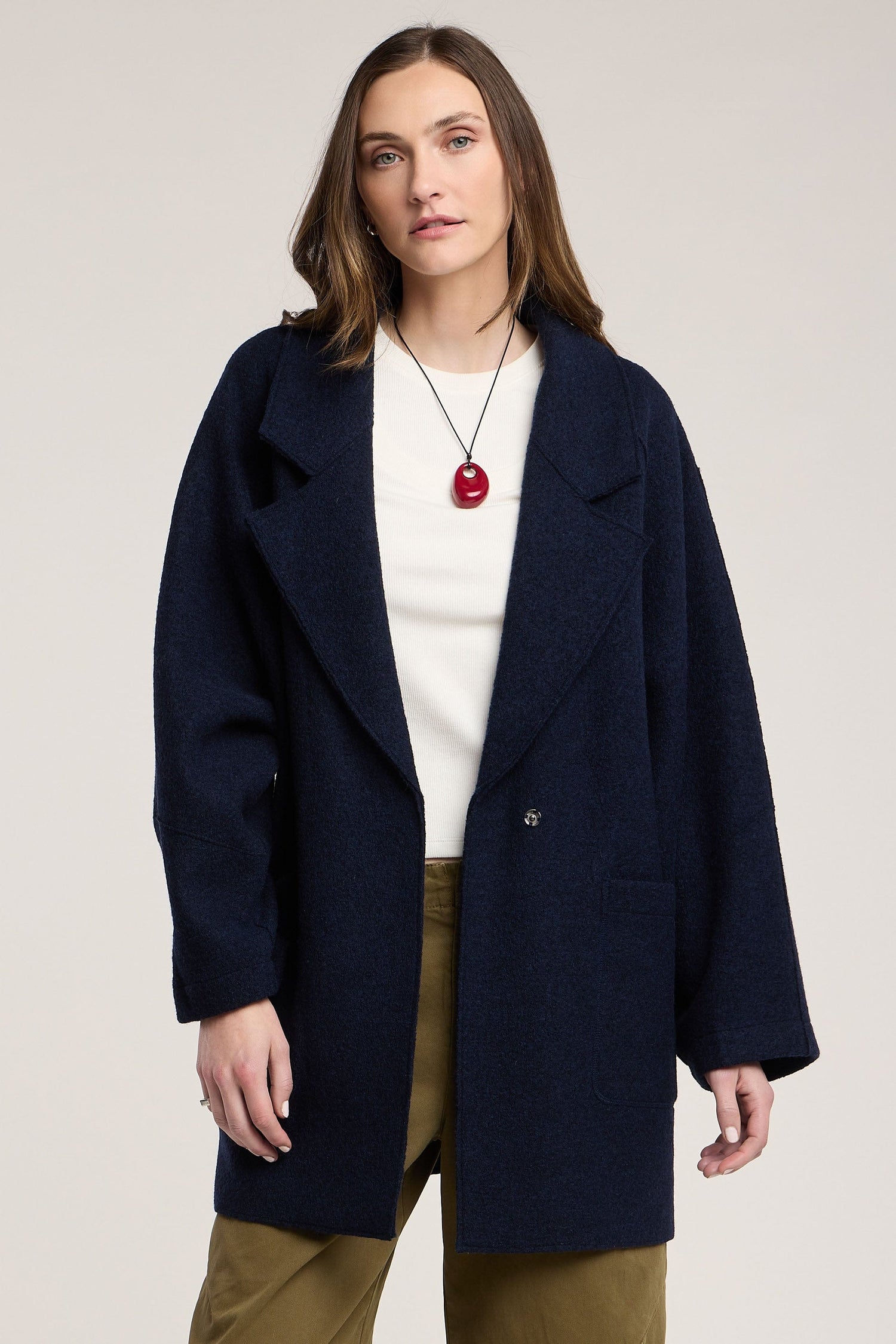 Velvet Coats & Jackets Velvet - Abby blazer in navy