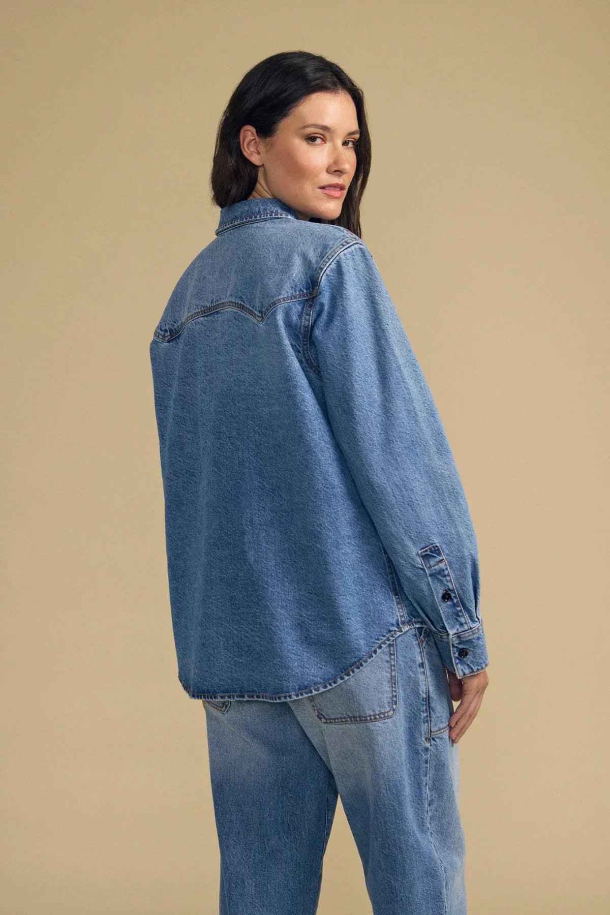Velvet Coats & Jackets Velvet - Clementine denim shirt