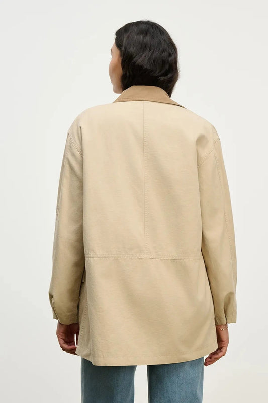 Velvet Jackets Velvet - Rosa Canvas Jacket in Sand