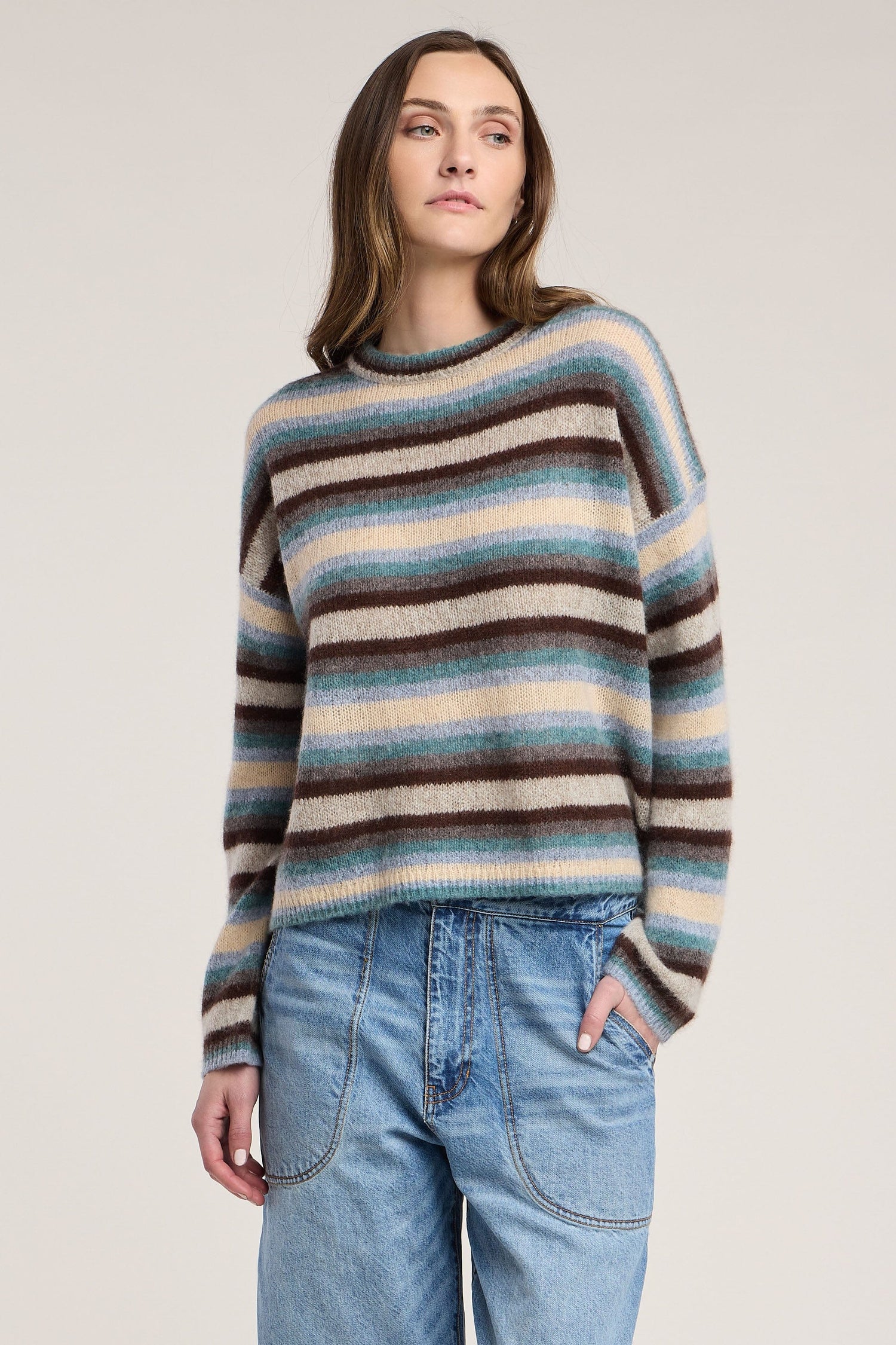 Velvet Knitwear Velvet - Mae Striped Sweater
