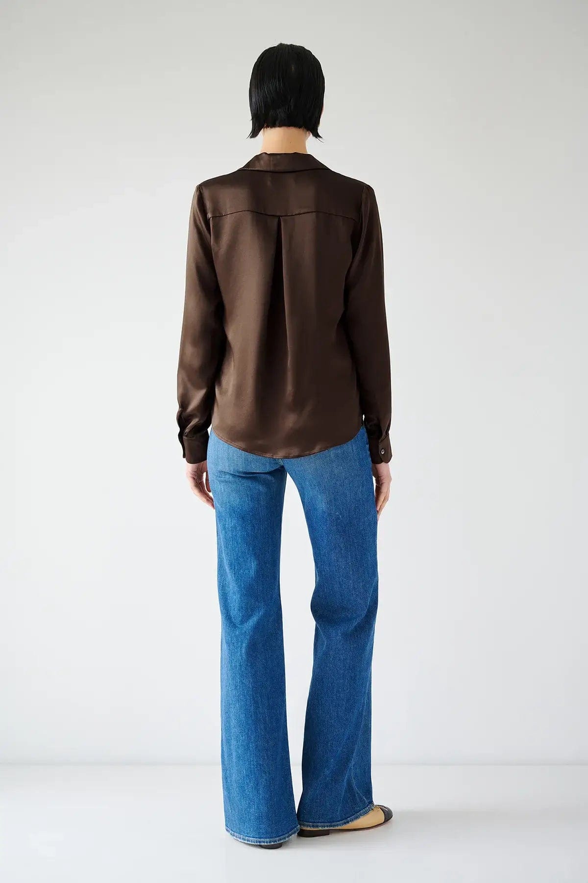 Velvet Shirts Velvet Jenny Graham - Soho Silk blouse in Chocolate