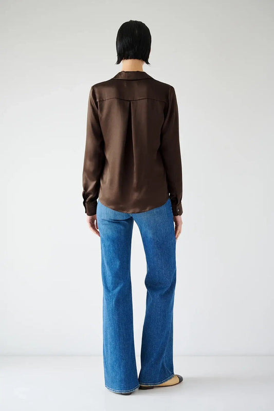 Velvet Shirts Velvet Jenny Graham - Soho Silk blouse in Chocolate