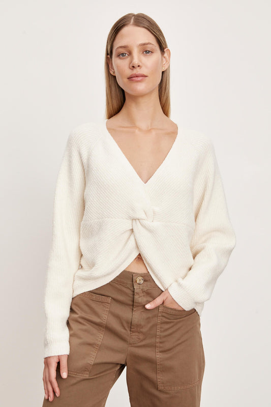 Velvet Sweaters Velvet - Caitlyn Sweater in Milk