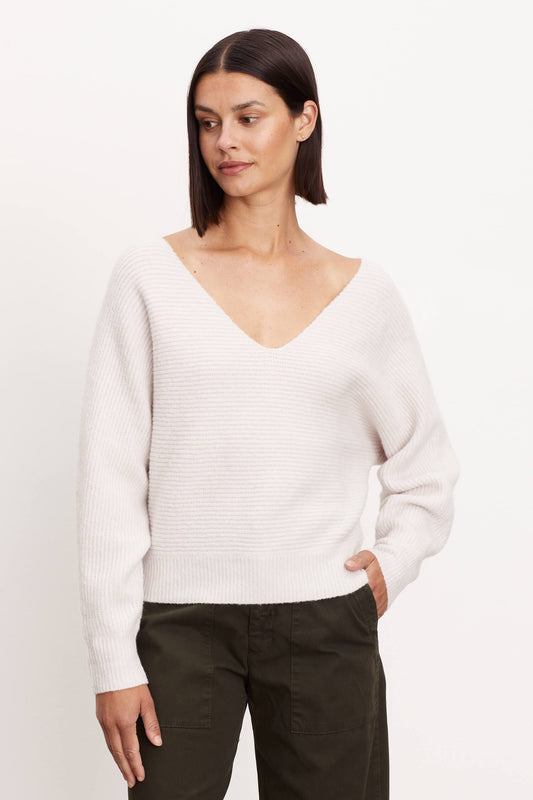 Velvet Sweaters Velvet - Jodie Dolman Sweater in Snow