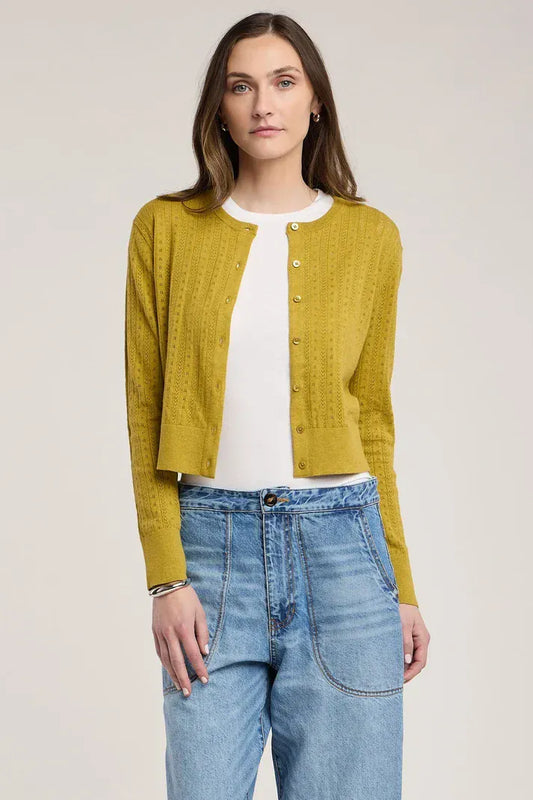 Velvet sweaters Velvet - Lavina Cardigan in Gold
