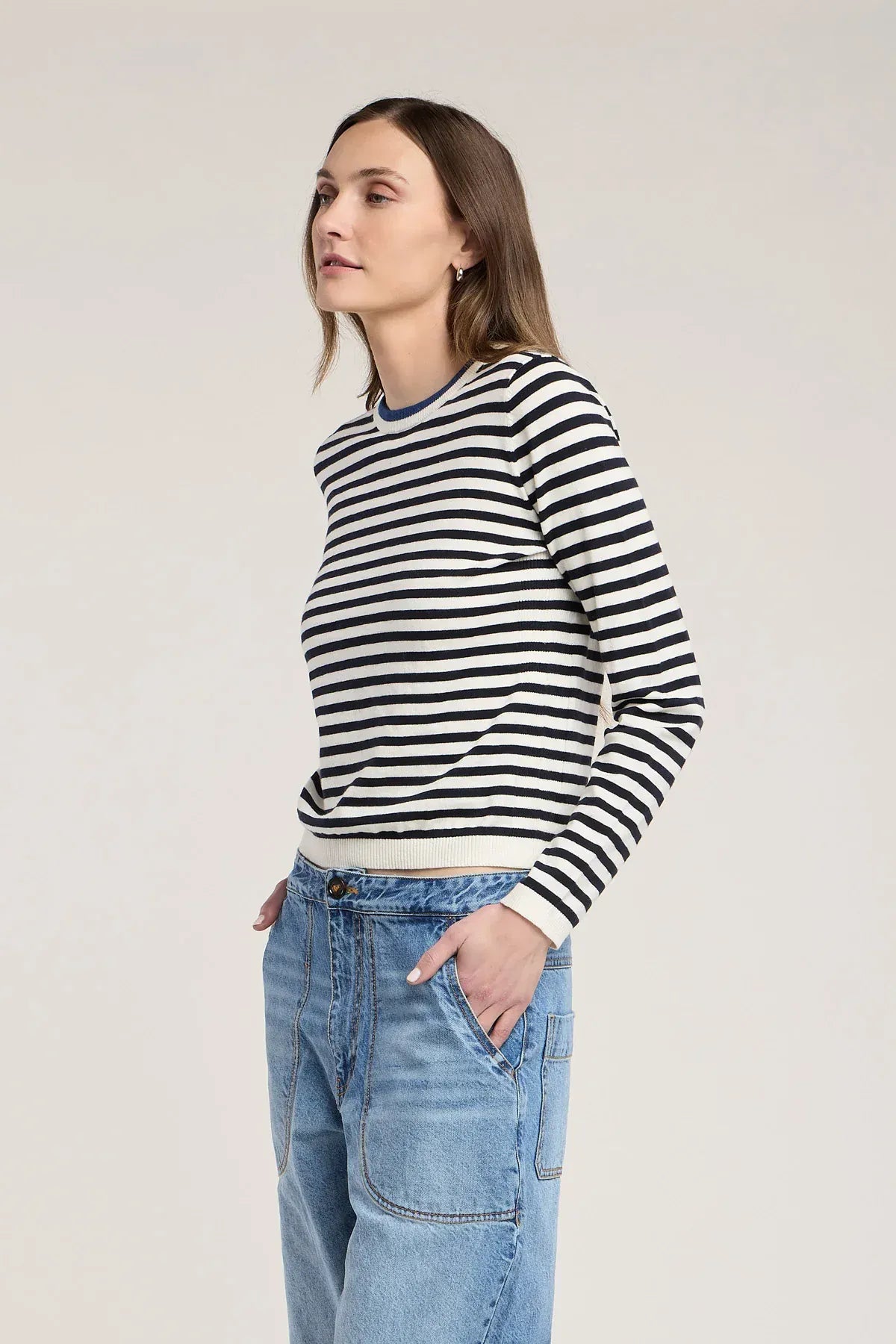 Velvet sweaters Velvet - Roxy crewneck in navy