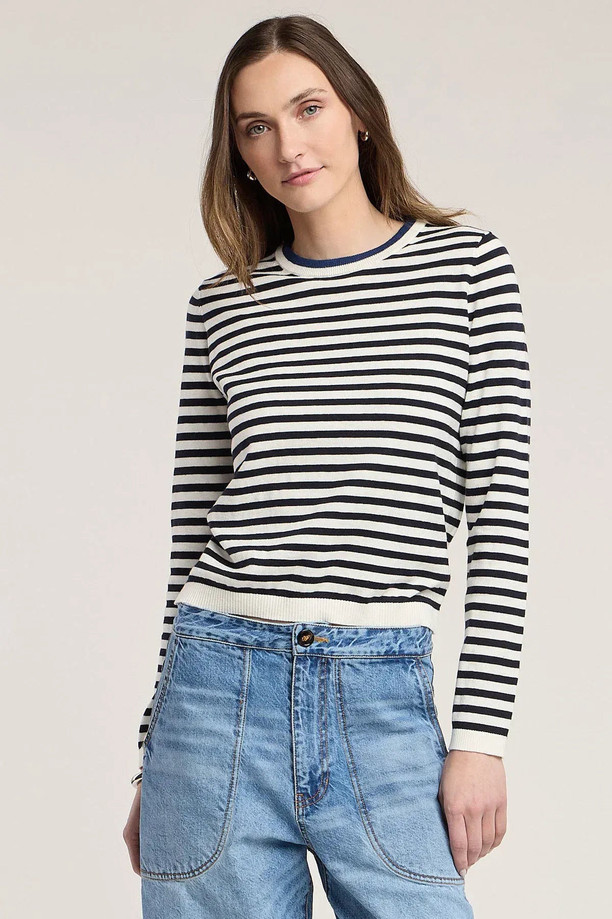 Velvet sweaters Velvet - Roxy crewneck in navy