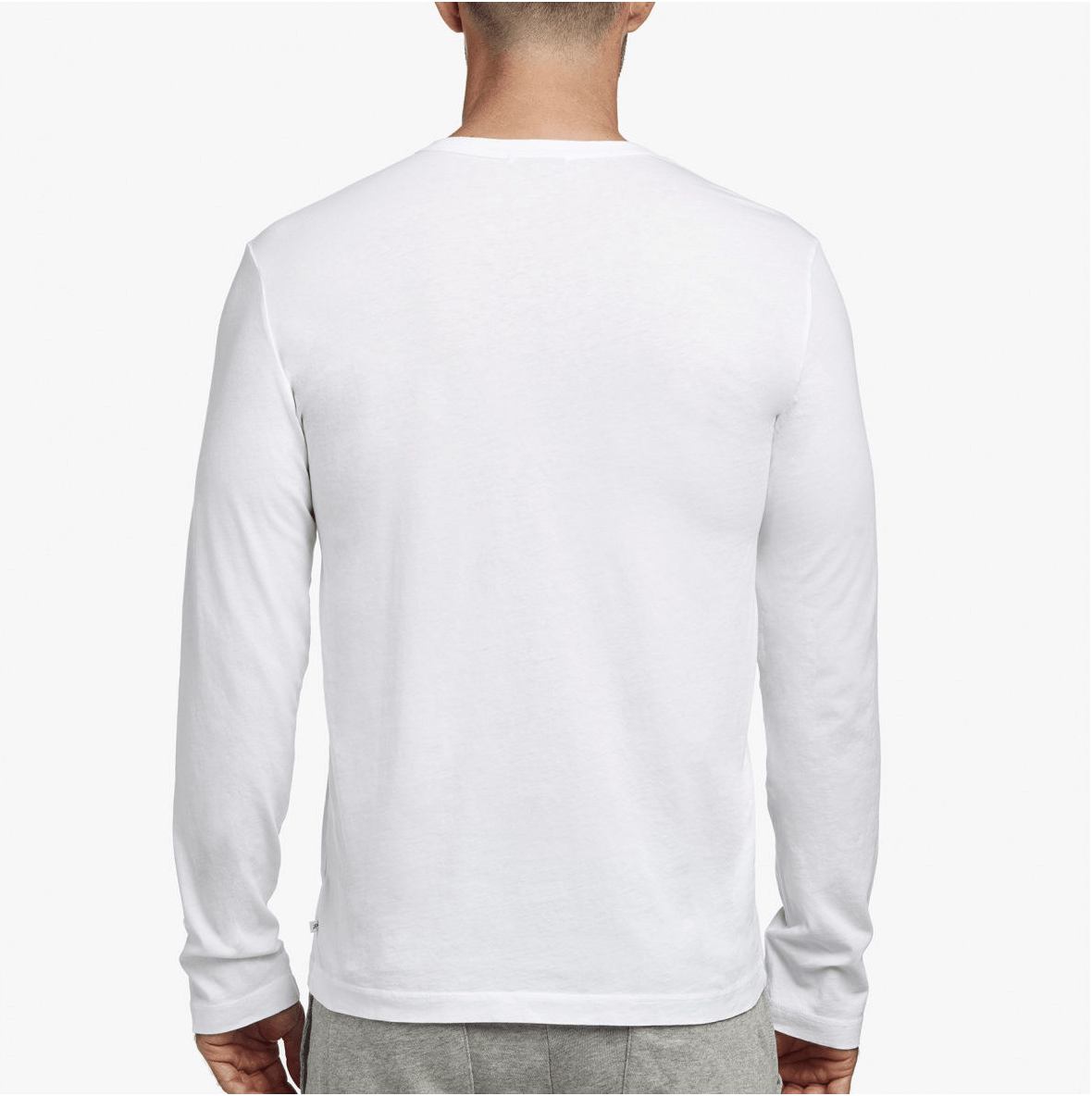 James Perse tee James Perse Men's Long Sleeve Crew in White
