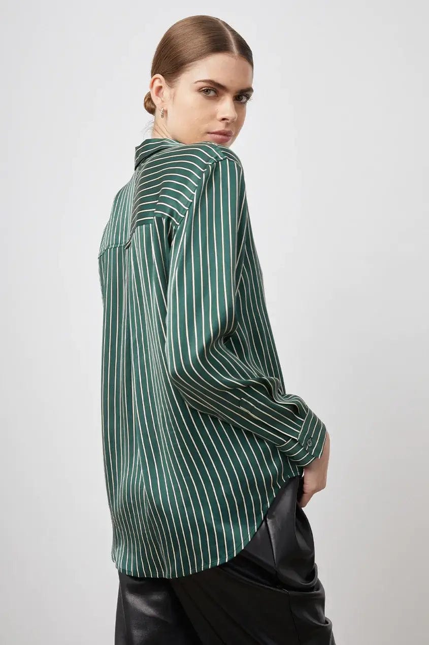 Rails Shirts Rails Spencer top in Forest Stripe