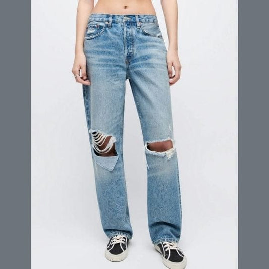 RE/DONE Denim RE/DONE 90S Crop Low Slung in Medium RAF