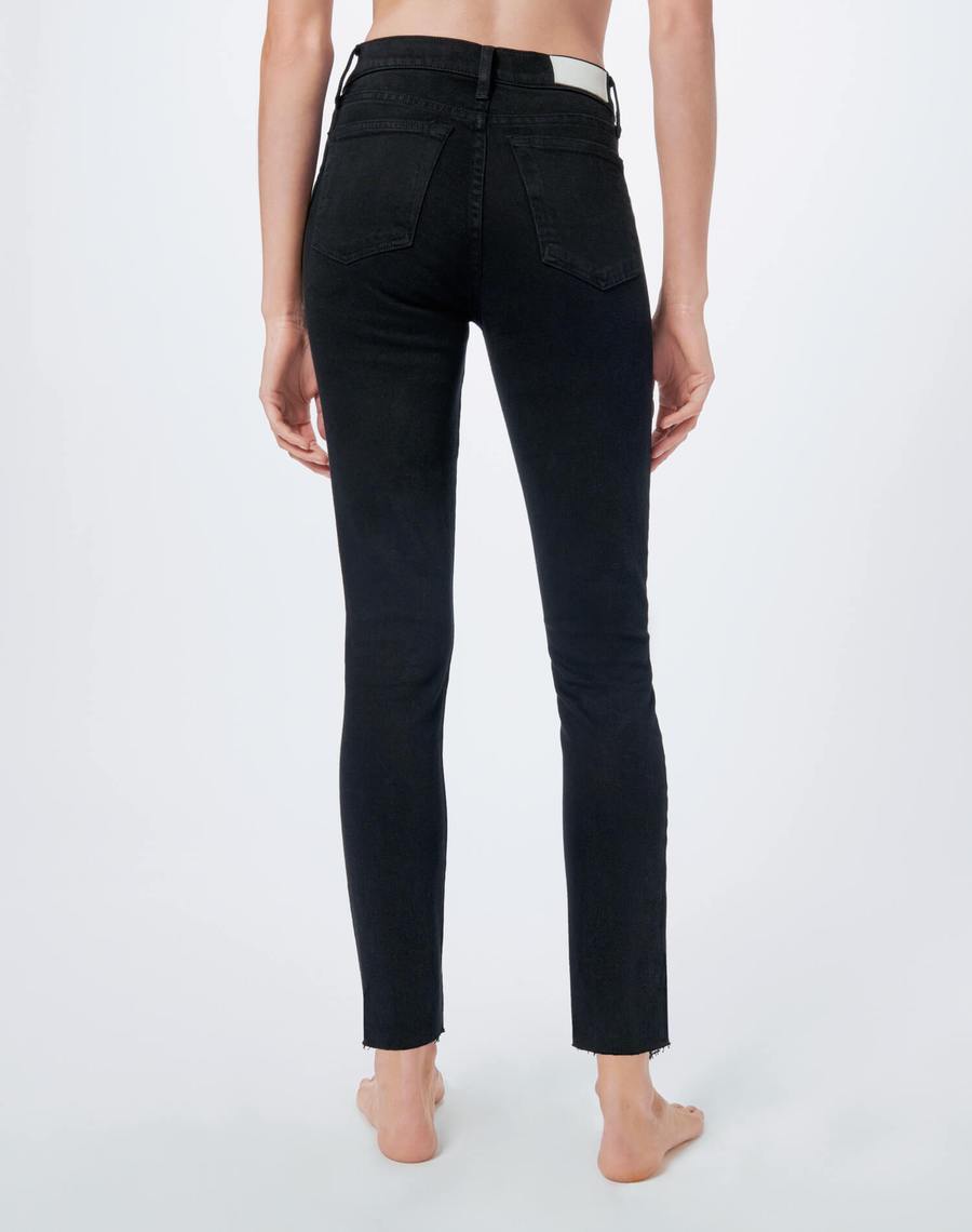 RE/DONE Jeans 24 RE/DONE Comfort Stretch High Rise Ankle Crop in Black