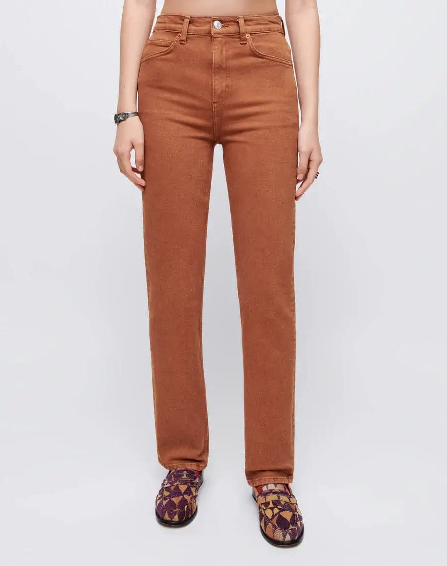 RE/DONE Jeans RE/DONE Comfort Stretch 70s Straight in Terracotta
