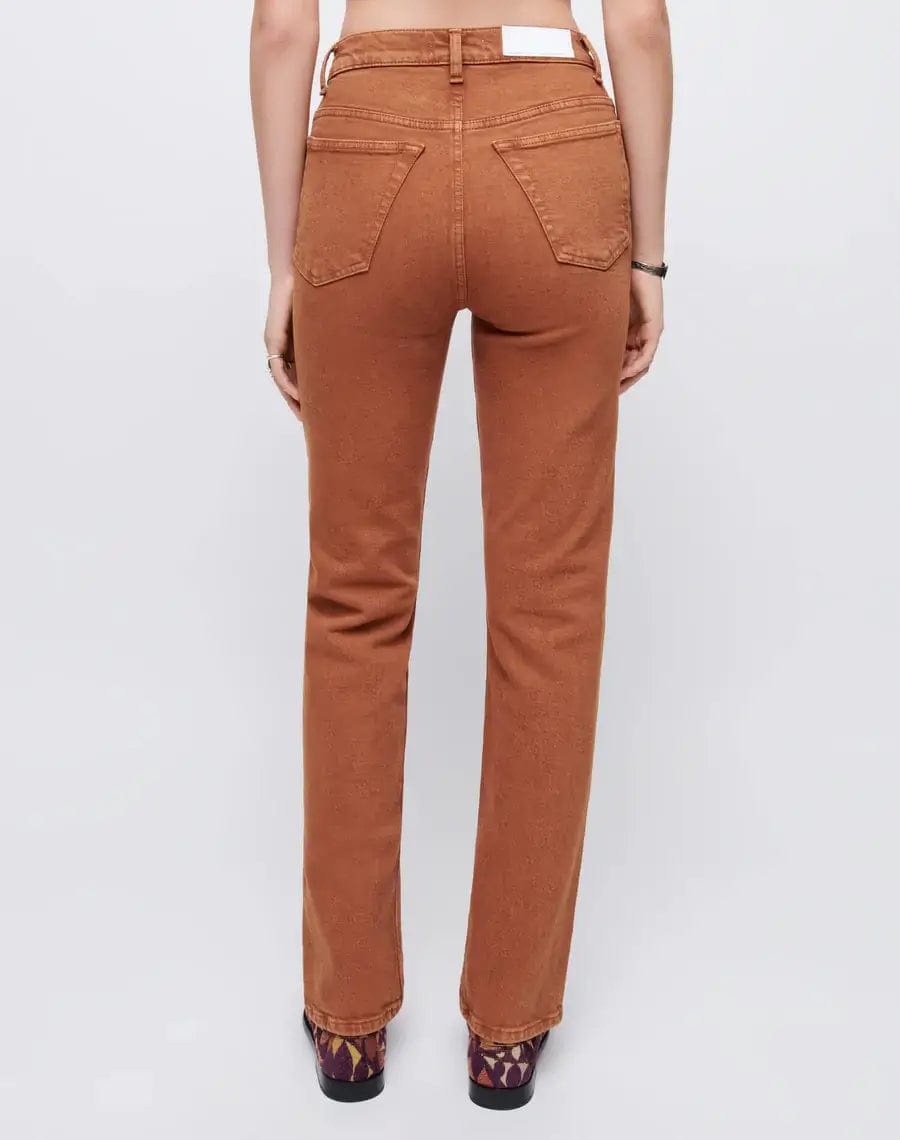 RE/DONE Jeans RE/DONE Comfort Stretch 70s Straight in Terracotta