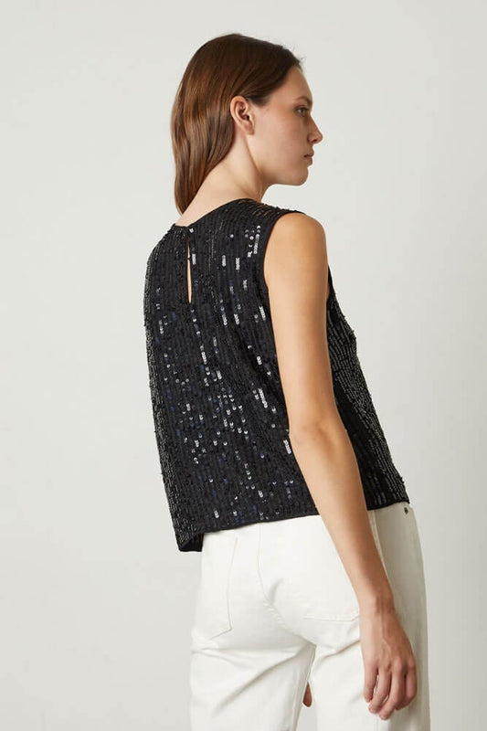 Velvet Sweater Velvet Maison Tank Top in Black